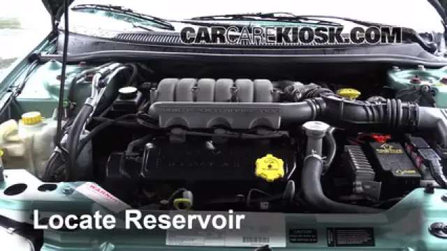 1998 Chrysler Cirrus LXi 2.5L V6 Liquide essuie-glace Ajouter du liquide